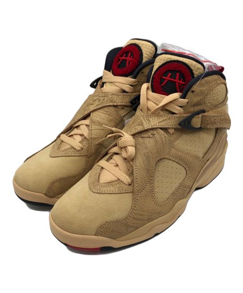 NIKE（ナイキ）NIKE (ナイキ) GIRLS AIR JORDAN 8 RETRO SE RUI ベージュ サイズ:US7 未使用品の古着・服飾アイテム