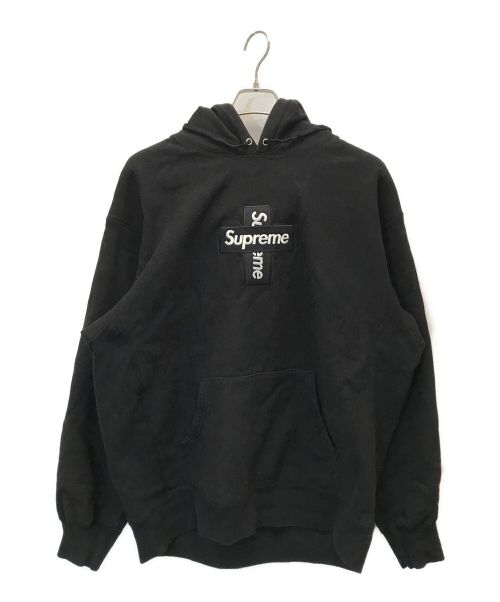 SUPREME（シュプリーム）Supreme (シュプリーム) Cross Box Logo Hooded Sweatshirt ブラック サイズ:XLargeの古着・服飾アイテム