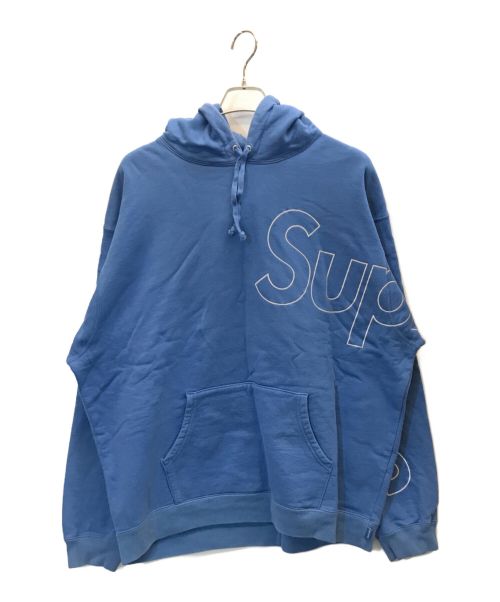 SUPREME（シュプリーム）SUPREME (シュプリーム) Reflective Hooded Sweatshirt ブルー サイズ:XLargeの古着・服飾アイテム