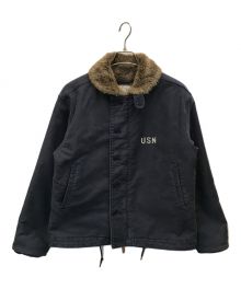 HOUSTON（ヒューストン）の古着「N-1 DECK JACKET」｜ネイビー