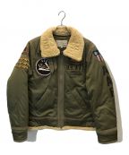 AVIREXアヴィレックス）の古着「PADDING B-3 AAF Jacket」｜オリーブ