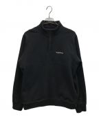 SUPREMEシュプリーム）の古着「Color Blocked Half Zip Sweatshirt」｜ブラック