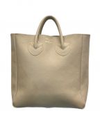 YOUNG & OLSEN The DRYGOODS STOREヤングアンドオルセン ザ ドライグッズストア）の古着「EMBOSSED LEATHER TOTE M」｜ベージュ