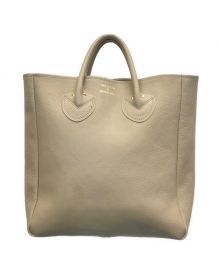 YOUNG & OLSEN The DRYGOODS STORE（ヤングアンドオルセン ザ ドライグッズストア）の古着「EMBOSSED LEATHER TOTE M」｜ベージュ