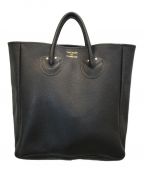 YOUNG & OLSEN The DRYGOODS STOREヤングアンドオルセン ザ ドライグッズストア）の古着「EMBOSSED LEATHER TOTE M」｜ブラック