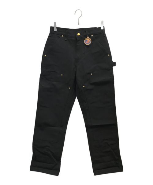 CarHartt（カーハート）CarHartt (カーハート) DOUBLE FRONT WORK DUNGAREE ブラック サイズ:73.5cm(W29) 未使用品の古着・服飾アイテム