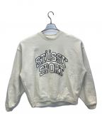 stussyステューシー）の古着「RELAXED OVERSIZED CREW」｜ホワイト