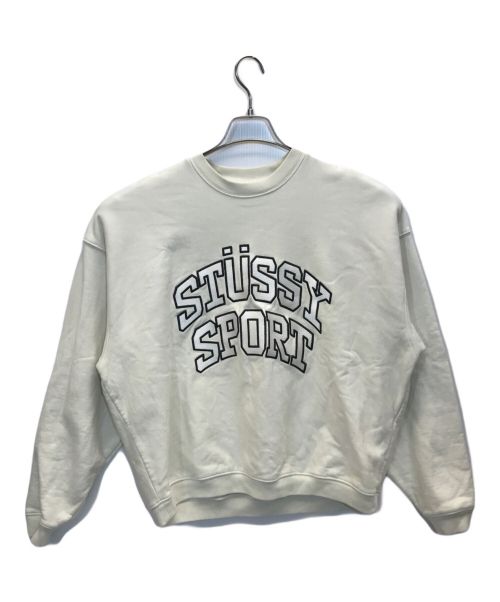 stussy（ステューシー）stussy (ステューシー) RELAXED OVERSIZED CREW ホワイト サイズ:Sの古着・服飾アイテム