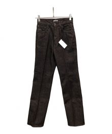 AURALEE（オーラリー）の古着「HARD TWIST DENIM 5P PANTS」｜ブラウン