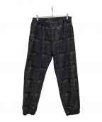 BlackEyePatchブラックアイパッチ）の古着「PRIORITY LABEL FAKE SUEDE TRACK PANTS」｜ブラック