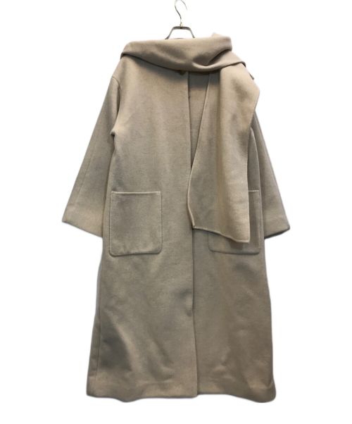 RAY BEAMS（レイ ビームス）RAY BEAMS (レイ ビームス) フード マフラー付き コート ベージュ サイズ:S 未使用品の古着・服飾アイテム