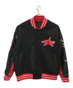 JORDAN×AWAKE NYジョーダン×アウェイク ニューヨーク）の古着「M J AWNY VARSITY JACKET UNIVERSITY RED/BLACK」｜ブラック×レッド