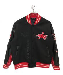 JORDAN×AWAKE NY（ジョーダン×アウェイク ニューヨーク）の古着「M J AWNY VARSITY JACKET UNIVERSITY RED/BLACK」｜ブラック×レッド