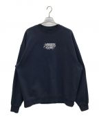 BUDSPOOLバッズプール）の古着「CLASSIC LOGO CREW NECKスウェット」｜ネイビー