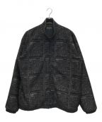 BlackEyePatchブラックアイパッチ）の古着「PRIORITY LABEL FAKE SUEDE TRACK JACKET」｜ブラック