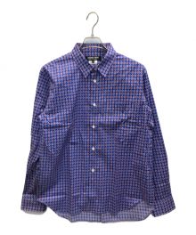 COMME des GARCONS HOMME DEUX（コムデギャルソン オム ドゥ）の古着「総柄サイドラインL/Sシャツ」｜ネイビー