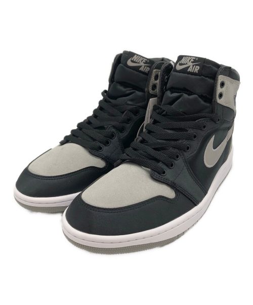 NIKE（ナイキ）NIKE (ナイキ) WMNS AIR JORDAN 1 RETRO HI OG SATIN BRED ブラック サイズ:US10.5 未使用品の古着・服飾アイテム