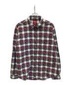 SUPREMEシュプリーム）の古着「19SS Rose Buffalo Plaid Shirt」｜グレー×ピンク