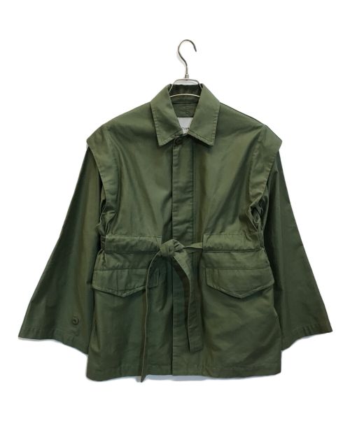 CLANE（クラネ）CLANE (クラネ) 2WAY MILITARY JACKET グリーン サイズ:Mの古着・服飾アイテム