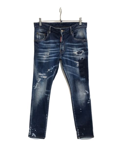 DSQUARED2（ディースクエアード）DSQUARED2 (ディースクエアード) Skater Jeans インディゴ サイズ:48の古着・服飾アイテム