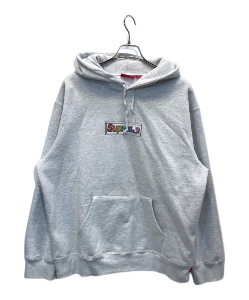 SUPREME（シュプリーム）SUPREME (シュプリーム) Bling Box Logo Hooded Sweatshirt グレー サイズ:Lの古着・服飾アイテム