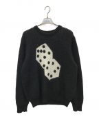 stussyステューシー）の古着「DICE MOHAIR SWEATER」｜ブラック