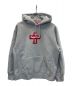 SUPREME（シュプリーム）の古着「Cross Box Logo Hooded Sweatshirt」｜グレー