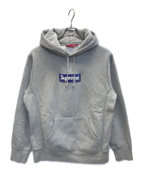 SUPREME（シュプリーム）SUPREME (シュプリーム) 19AW Bandana Box Logo Hooded Sweatshirt グレー サイズ:Mの古着・服飾アイテム