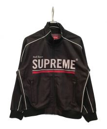 SUPREME（シュプリーム）の古着「22AW World Famous Jacquard Track Jacket」｜ブラック×レッド