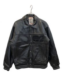 AVIREX（アヴィレックス）の古着「RECORD BREAKERS VARSITY JACKET」｜ブラック