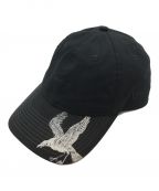 New Era×YOHJI YAMAMOTOニューエラ×ヨウジヤマモト）の古着「COTTON TWILL 9THIRTY CROW PRINT/BLACK」｜ブラック