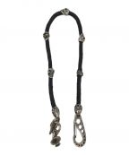 BILL WALL LEATHERビルウォールレザー）の古着「Leather Braided Wallet Chain」｜ブラック