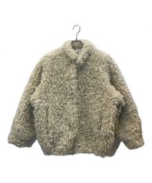 CLANE（クラネ）の古着「TANAKA MINAMI CURL FUR SHORT COAT」｜アイボリー