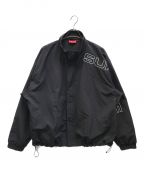 SUPREMEシュプリーム）の古着「23AW Spellout Embroidered TrackJacket」｜ブラック