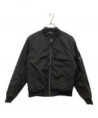 STONE ISLANDストーンアイランド）の古着「MA-1 BOMBER  PL DIAGONAL」｜ブラック