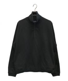 KANEMASA PHIL.（カネマサフィル）の古着「36G SUPER FINE GAUGE HALF ZIP PULLOVER」｜ブラック