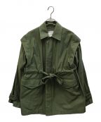 CLANEクラネ）の古着「2WAY MILITARY JACKET」｜オリーブ