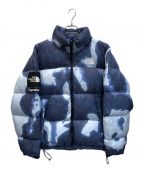 THE NORTH FACE×SUPREMEザ ノース フェイス×シュプリーム）の古着「Bleached Denim Print Nuptse Jacket」｜ネイビー