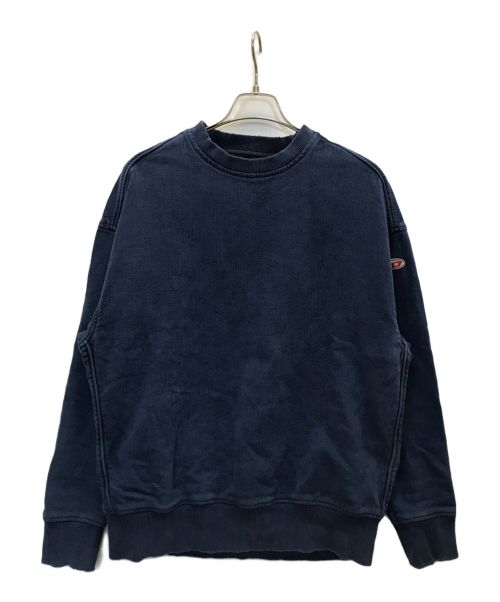 DIESEL（ディーゼル）DIESEL (ディーゼル) TRACK DENIM SWEAT-SHIRT インディゴ サイズ:Sの古着・服飾アイテム