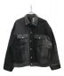 MAISON SPECIAL（メゾンスペシャル）の古着「Patchwork Vintage denim Prime-Over 3rd Jacket」｜ブラック×グレー