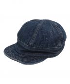 one piece of rockワンピースオブロック）の古着「DENIM CAP SHINER」｜インディゴ