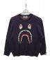 A BATHING APE（アベイシングエイプ）の古着「SHARK KNIT」｜パープル