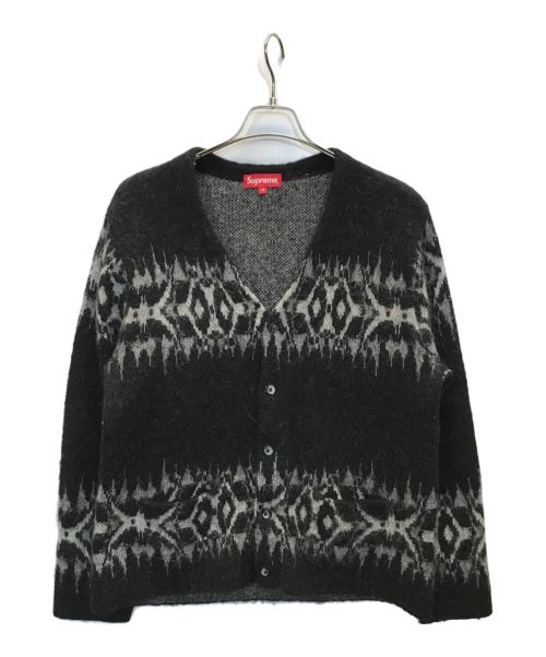 SUPREME（シュプリーム）SUPREME (シュプリーム) Abstract Stripe Cardigan ブラック サイズ:Mの古着・服飾アイテム