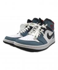 NIKE (ナイキ) FACETASM (ファセッタズム) Air Jordan 1 Mid "White/Navy" ブルー サイズ:26cm