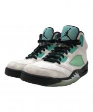 NIKE (ナイキ) Air Jordan 5 "White/Black/Island Green" ホワイト×グリーン サイズ:US8