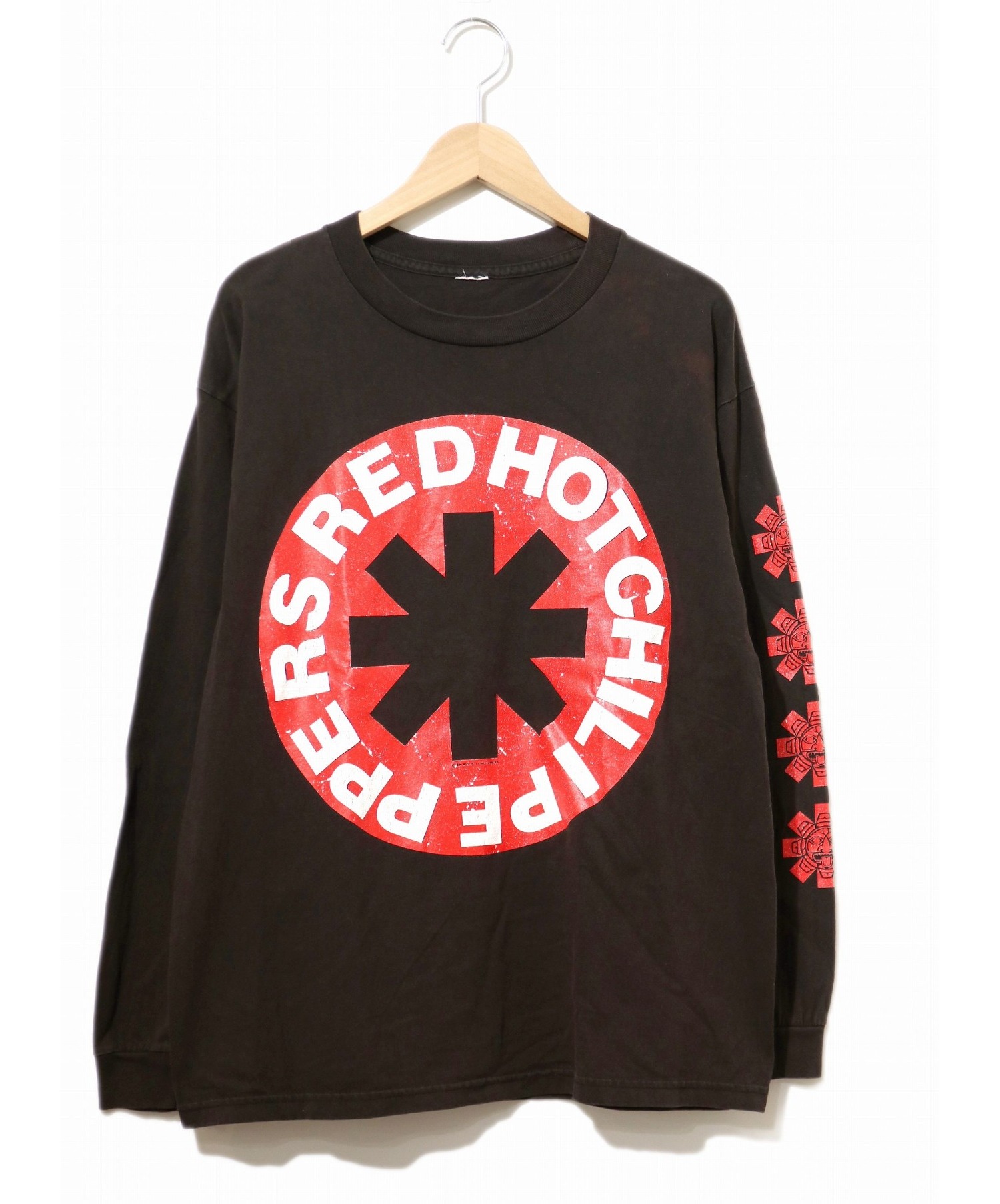 中古 古着通販 Red Hot Chilipeppers レッド ホット チリ ペッパーズ 90 S袖ロゴバンドカットソー ブラック サイズ 表記無し 90年コピーライト ブランド 古着通販 トレファク公式 Trefac Fashion