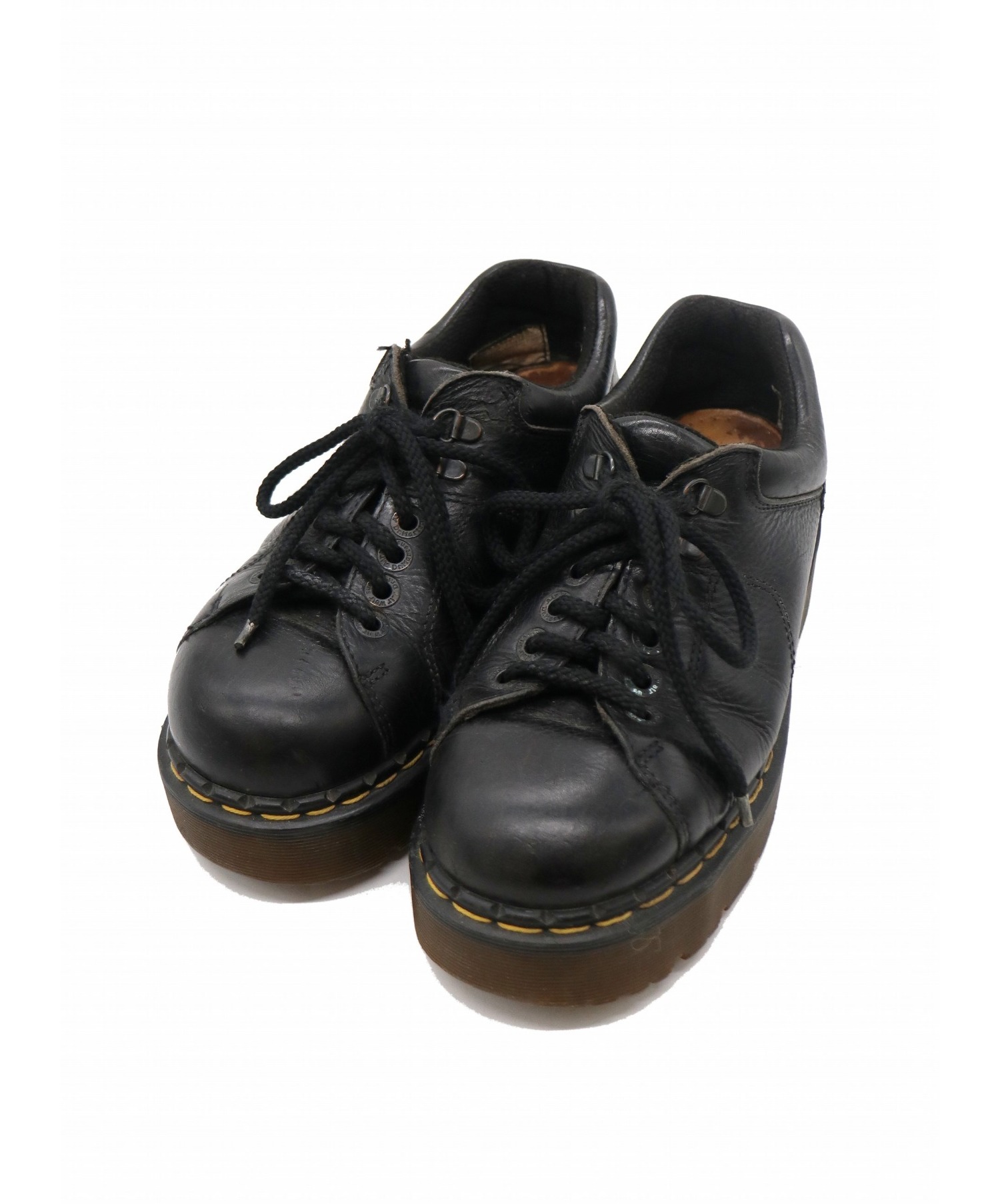 中古 古着通販 Dr Martens ドクターマーチン 古着 ヴィンテージ4ホールシューズ ブラック サイズ タグ劣化の為不明 英国製 ブランド 古着通販 トレファク公式 Trefac Fashion