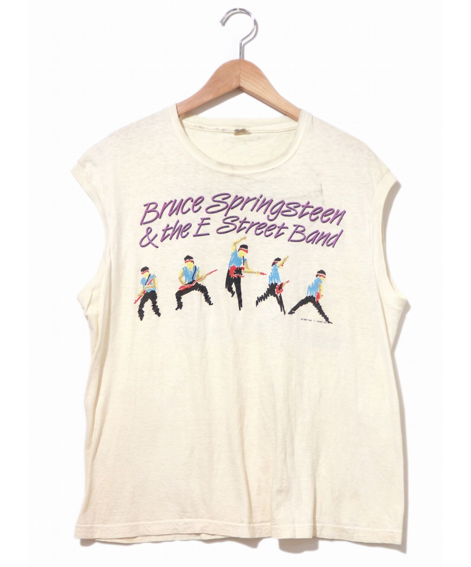 中古 古着通販 バンドtシャツ バンドtシャツ 古着 Bruce Springsteen Tシャツ ホワイト サイズ Xl 85年コピーライト 80 Sブルーススプリングスティーン ブランド 古着通販 トレファク公式 Trefac Fashion