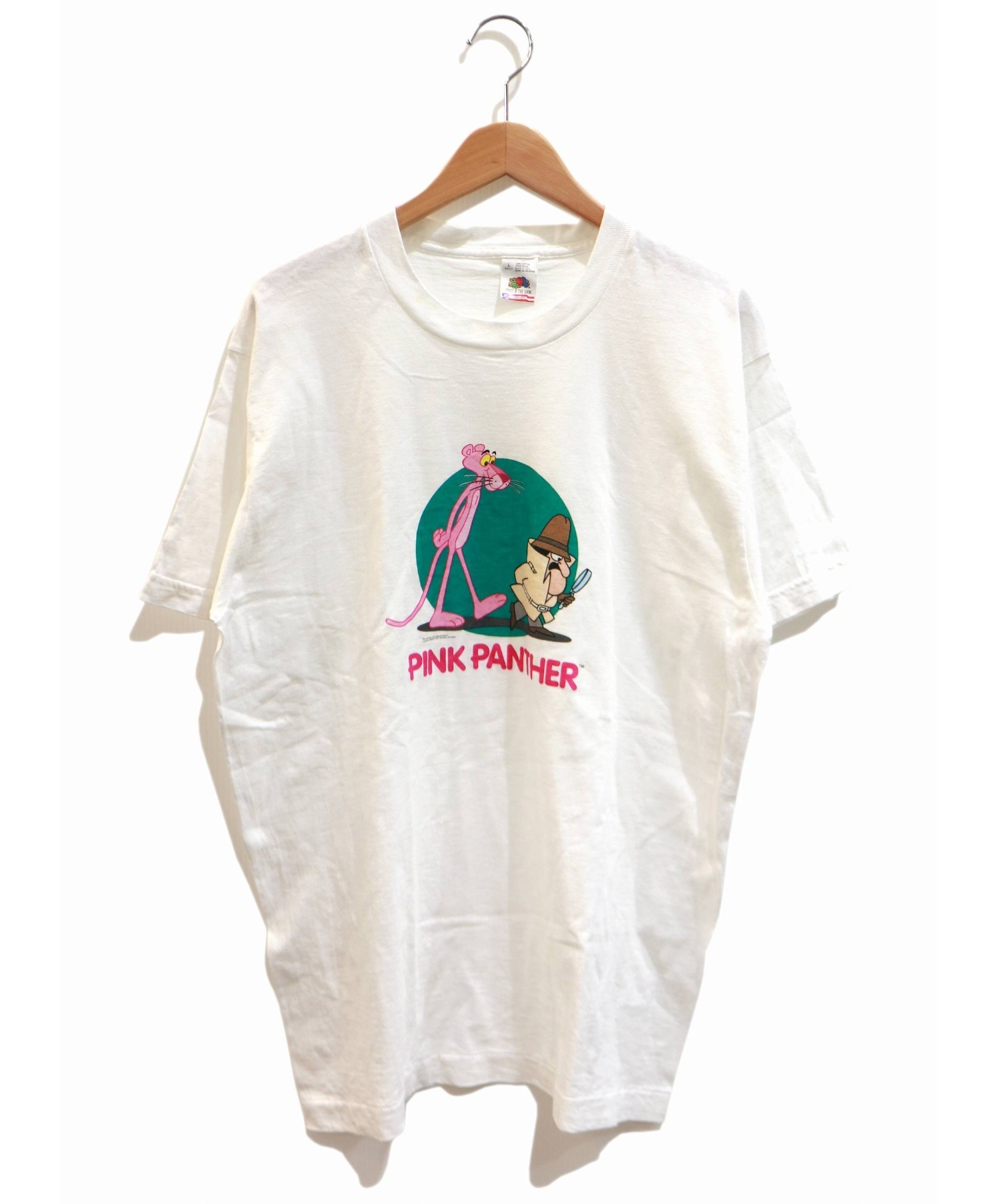 中古 古着通販 Pink Panther ピンクパンサー 古着 90 Sプリントtシャツ ホワイト サイズ L Usa製フルーツボディ 96年コピーライト ブランド 古着通販 トレファク公式 Trefac Fashion