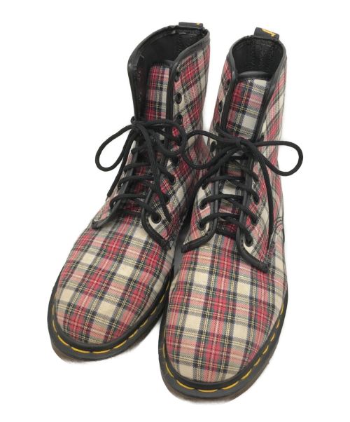 正規通販商品 Dr.Martens タータンチェック 8ホール ブーツ